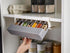 Joseph Joseph Spice Rack Organizer - Under-Shelf Kitchen Cabinet Storage Solution for Spices, Grey...