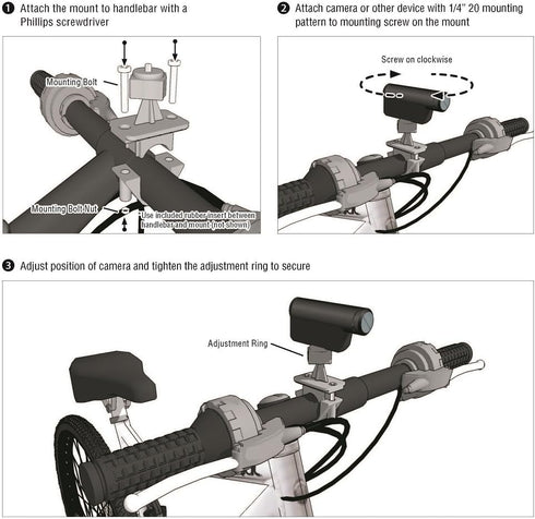 Arkon Camera Bike Motorcycle Handlebar Mount Holder for Sony Samsung Panasonic Nikon Cameras...