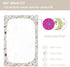 Crib Sheets for Girls Boys Wildflower Boho Baby Sheets for Crib,Neutral Toddler Mini Crib Mattress Sheets Fitted for Nursery Bed 27"x 39"...