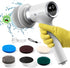 Electric Spin Scrubber, Bathroom Scrubber Rechargeable Shower Scrubber for Cleaning Tub/Tile/Floor/Toilet?Cordless Scrubber with Battery Level Dis...