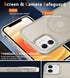 FNTCASE for iPhone 12 Phone Case: Magnetic Matte Textured Military Grade Drop Protection Translucent Cell Phone Cover - Slim Rugged Durable Shockp...