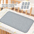 3Pack Baby Changing Pad Liners 27" x 14" Waterproof Longer Changing Mat Sheet Washable Reusable Baby Diaper Changing Table Cover (Grey)...