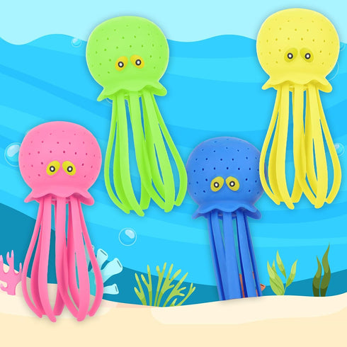 Octopus Water Pool Toys for Toddlers Water Bombs Splash Balls for Kids Summer Bath Swimming (Octopus4PCS)...