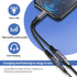 USB c to Aux Headphone Adapter,USB C to 3.5mm Headphone and Charger Adapter,USB C to AUX Mic Jack with PD 60W Fast Charging for Samsung Galaxy S20...