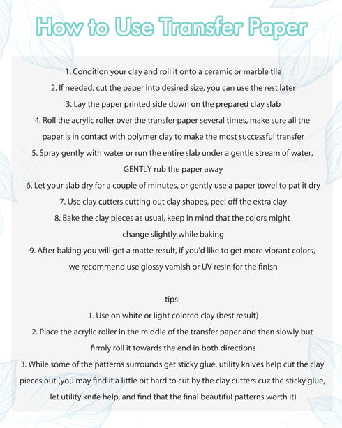 Puocaon Abstract Clay Transfer Paper - 4 Design 20 Pcs Polymer Clay Transfer Paper Sheets, Retro Checkerboard Image Transfer Sheets for Polymer Cl...