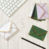 100 Pieces Mini Gift Card Envelopes Colorful V Flap Small Envelopes with Gold Border for Blank Note Cards, Business Gift Cards (4 x 2.7 Inches, Bl...