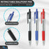 1InTheOffice Retractable Ballpoint Pen, Medium Point, 1.0mm, 12 Black, 12 Blue & 12 Red Pens, 36 Pack...