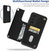 for Galaxy A54 5G 6.4" Wallet Phone Case, Credit Card Holder Slots Cover & Hard PC Shockproof Soft Silicone Dual Layer Protection Flip Case for Sa...