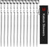 Kabob Skewers 14" Stainless Steel Long BBQ Barbecue Skewers, Flat Metal Kebob Sticks Wide Reusable Grilling Skewers for Meat Chicken, Set of 12pcs...