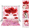 Valentine's Day Love Heart Photography Backdrops 5x7ft Pink Rose Flowers Wedding Photo Background for Pictures Newborn Bridal Shower Birthday Part...