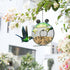 Wild Bird Feeder - Outdoor Metal Feeders Bird Feeder Patio Hanging 9.5 Inch Frog for Garden Yard Outside Decoration...