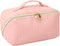 Fixwal 9x4 Inch Travel Makeup Bag, Large Capacity Cosmetic Bags for Women, Waterproof Portable Pouch Open Flat Toiletry Bag Make Up Organizer with...