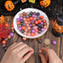100Pcs 5 Colors 16mm Acrylic Beads Bulk Halloween Theme Beads AB Color Opaque Round Beadable Pens Bubblegum Chunk Bead for Jewelry Making Beading ...