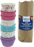 Bakery Crafts Pastel Everyday Baking Cups - 300-2" Cupcake Liners With Multi-colored Stars, Confetti, And Flowers In Pastel Shades, Greaseproof Pa...