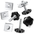 Amazicha Saddlebag Locks Theft Deterrent Saddle Bag Mounting Screw Bolt Black Fit for Harley Davidson Touring Street Glide,Electra Glide, Road Gli...
