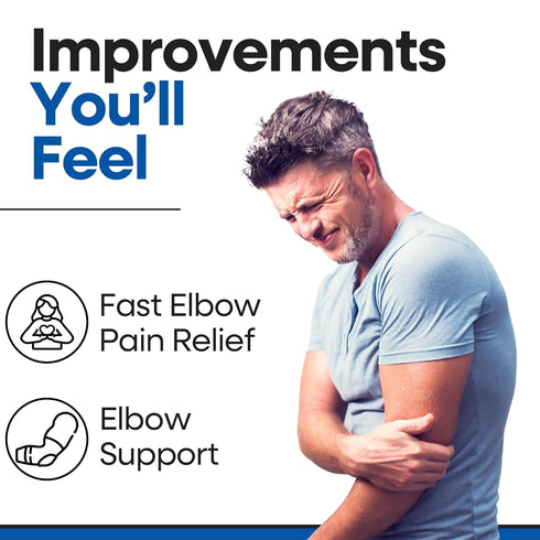 Elbow Splint Tendonitis l Tennis Elbow Brace | Cubital Tunnel Brace Support for Sleeping | Arm Support & Compression Sleeve Immobilizer for Ulnar ...
