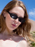 AIEYEZO Retro Oval Sunglasses for Women Fashion Small Oval Frame Sun Glasses 90s Vintage Style Shades...