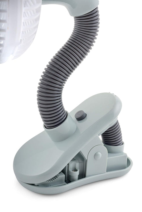 O2COOL 4 Inch Clip On Stroller Fan, Portable Battery Operated for Outdoor, Car Seat and Baby Crib. Flexible Neck and Adjustable Head for Multi-dir...
