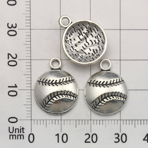 Ball Sports Charms-60pcs Alloy Ball Games Baseball Sports Charms For Crafting DIY Necklace Earrings Bracelet Jewelry Making Accessaries (M130)...