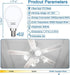 comzler Ceiling Fan Light Bulbs Candelabra LED Bulbs - 60 watt Equivalent, 5000K Daylight White Candelabra E12 Base A15 Small Light Bulbs,600lm,No...