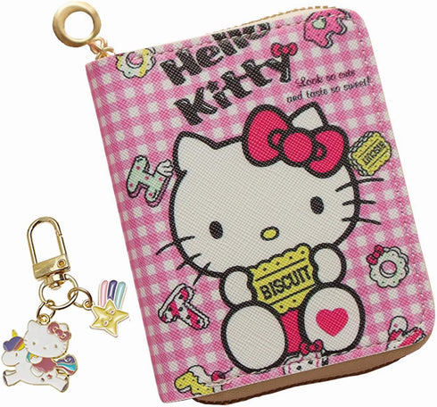 Small Wallet for Women and Girl, Short PU Leather Zipper Cute Coin Purse, 2Pce...