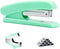 Green Stapler, Desktop Stapler, 25 Sheet Capacity, includes 1000 Staples and Staple Remover...