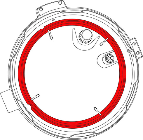 "GJS Gourmet Seal Ring Compatible With GOURMIA Electric Pressure Cooker (8 Quart)". This ring is not created or sold by Gourmia....