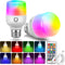 Fulighture 2 Pack Wireless Rechargeable Light Bulbs, E26 Battery Operated Light Bulb with Remote Control, Type-C Charging, RGB + Warm/Cool White, ...