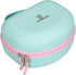 Hard Travel Case for Riwbox CT-7 CT-7S / iClever HS01 / FosPower Cat Ear LED Light Kids Wireless Headphones, Protective Carrying Storage Bag (Pink...
