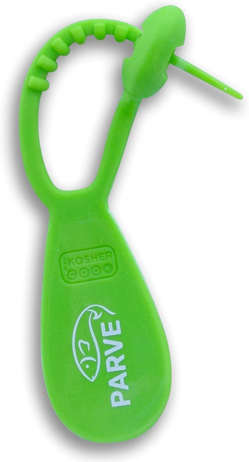 Parve Green Kosher Tag - Silicone Label Utensils, Kitchen Items - Heat Resistant and Dishwasher Safe - The Kosher Kook...