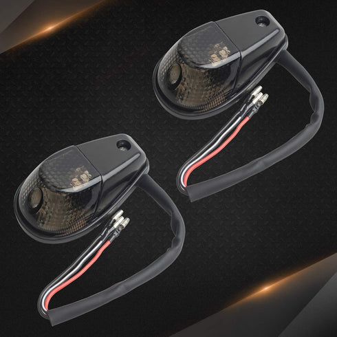 NTHREEAUTO Smoked Flush Mount Turn Signal Blinker Light Compatible with Honda CBR600RR CBR1000RR Suzuki GSXR 600 750 Kawasaki Ninja 300 400 Yamaha...