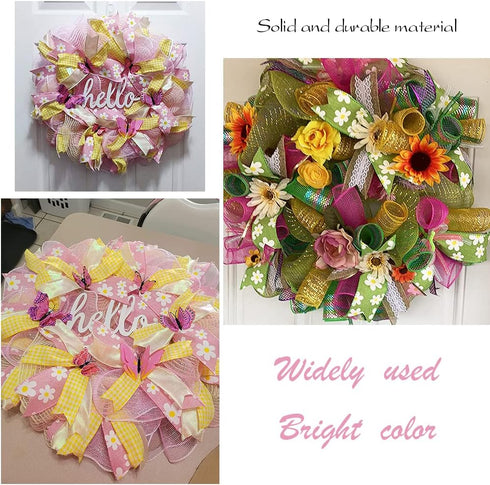 TONIFUL 2.5 Inch Wired Edge Ribbon, Baby Pink Polka Dots Burlap Ribbon, Summer Spring Wired Ribbon, for Gift Wrapping, Wreath Bows Making, Crafts ...