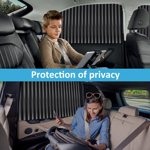 XCBYT Car Window Shades - Car Curtains Side Window Sun Shades 99% UV Protection Privacy for Breastfeeding Taking a nap Changing Clothes Camping 2 ...
