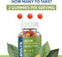 Noor Vitamins Halal Adult Multivitamin Gummy with Organic Fruit Blend for Men and Women; Non-GMO, Gluten Free, Gelatin Free Halal Vitamins - 90 Co...