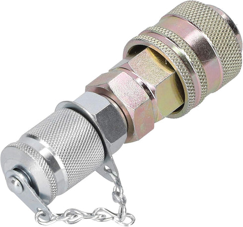 G1/8 Quick Coupling Connector Male Female Threaded link PT/PPT Hydraulic Pressure Test Point Adapter Set...
