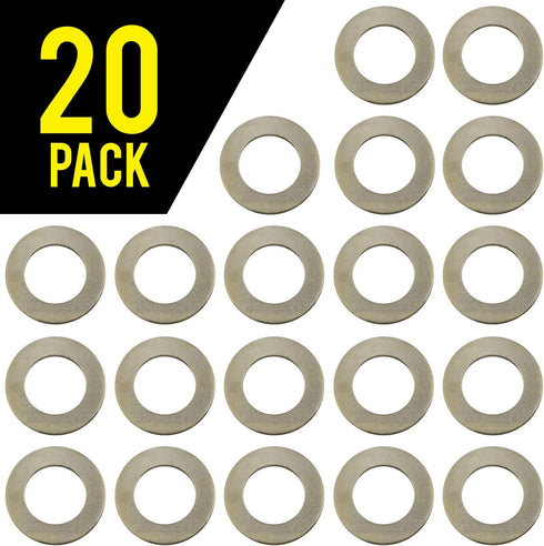 Mission Automotive 20-Pack of Oil Crush Washers/Drain Plug Gaskets Compatible with Honda - Compatible with OEM 94109-14000 - Fits Civic, Accord, C...