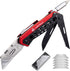 edcfans Folding Utility Knife Box Cutter with 5 Razor Blades, Screwdriver, Saw, Fruit Knife, Lock Design, Pocket Clip and Holder for Belt, EDC Hea...