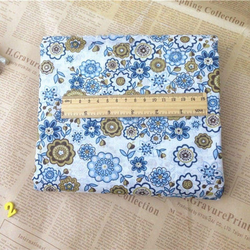 PRETYZOOM 14pcs Fat Quarters Fabric Bundles 10"x10" Flower Textiles DIY Cotton Fabric for Quilting Sewing Crafting DIY Crafts Patchwork...