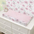 Little Love by NoJo Beautiful Blooms Pink, White, and Grey Floral Super Soft Changing Pad Cover...