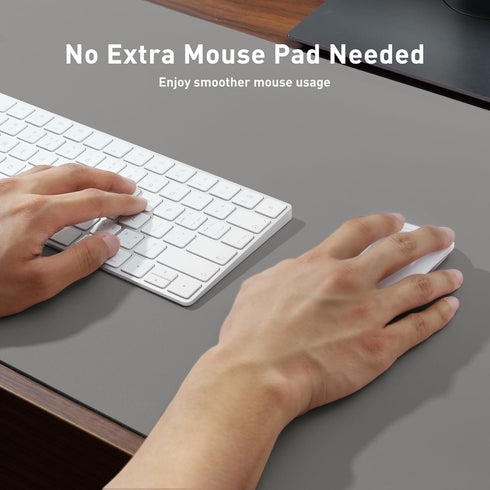 Leather Desk Pad Protector,Mouse Pad,Office Desk Mat, Non-Slip PU Leather Desk Blotter,Laptop Desk Pad,Waterproof Desk Writing Pad for Office and ...