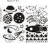Outer Space Stars Plant Wall Decal Vinyl Astronaut Stickers Nursery Decor Gift for Kids Boy Girl Bedroom Art Home Decoration Mural Interior Design...