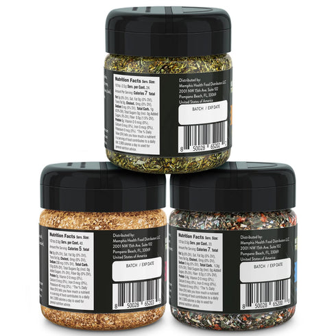 Natural Heaven Seasoning Protein Pack, Hamburger Meat Grill Seasoning (3.5 Oz), Chicken Seasoning (2.1 Oz), Salmon Seasoning (1.7 Oz) for Cooking ...