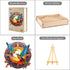 Wooden Jigsaw Puzzles, Mandala Hummingbirds Wooden Puzzles for Adults and Kids, Unique Shape Animal Wooden Puzzle, Wood Puzzles Adults, Perfect Ch...