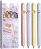 4 Pcs Cute Retractable Pens Cartoon Gel Pens Funny Faces Pens 0.5mm Black Writing Pen Office School Pens Women Girls Men Boy Pens (Tea Time)...