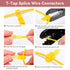 120PCS/60 Pairs T-Tap Quick Splice Disconnect Wire Terminals Spade Wire Connectors Yellow 12-10 AWG Male Female Fully Insulated Electrical Car Aut...