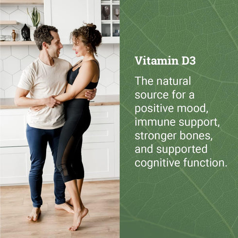 Vegan Vitamin D3 5000 iu Supplement - Pure, High Potency D3 Vitamin 5000 iu Supplements For Immune Health & Strong Bones Support - Vitamin D 5000 ...