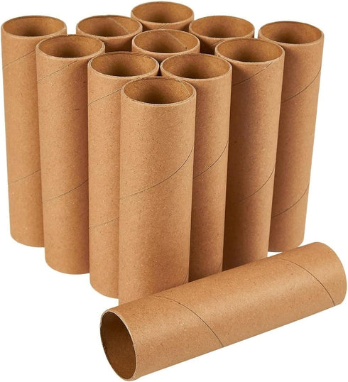 Brown Cardboard Tubes for Crafts, DIY Craft Paper Roll (1.6 x 5.9 in, 12 Pk)...