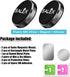 Magnetic Phone Mounts 2 Pack with 3M Adhesive. Black Flat Cell Phone Holder for Car Dashboard, Truck, Wall, Mirror, Table. Universal Low Profile S...