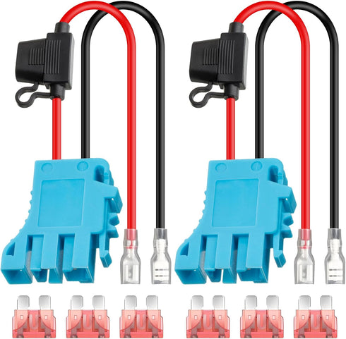 Saillong 2 Pack 12 AWG Wire Harness Connector Replacement Compatible with Peg-Perego 12 Volt SLA Battery Ride On Vehicle Boys and Girls Riding Toy...