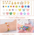 Cheriswelry Box of DIY Jewelry Making Finding Kit with Natural Shell Beads Millefiori Glass Beads Alloy Charms Plastic Beads Jump Rings Lobster Cl...